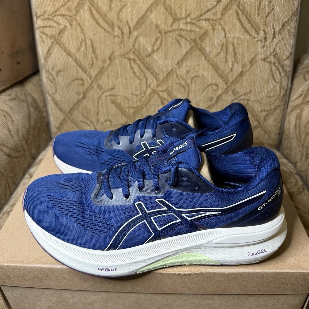 ASICS GT-4000 4 Blue Expanse Birch 1012B674-400 Women's Size 10 Running Shoes